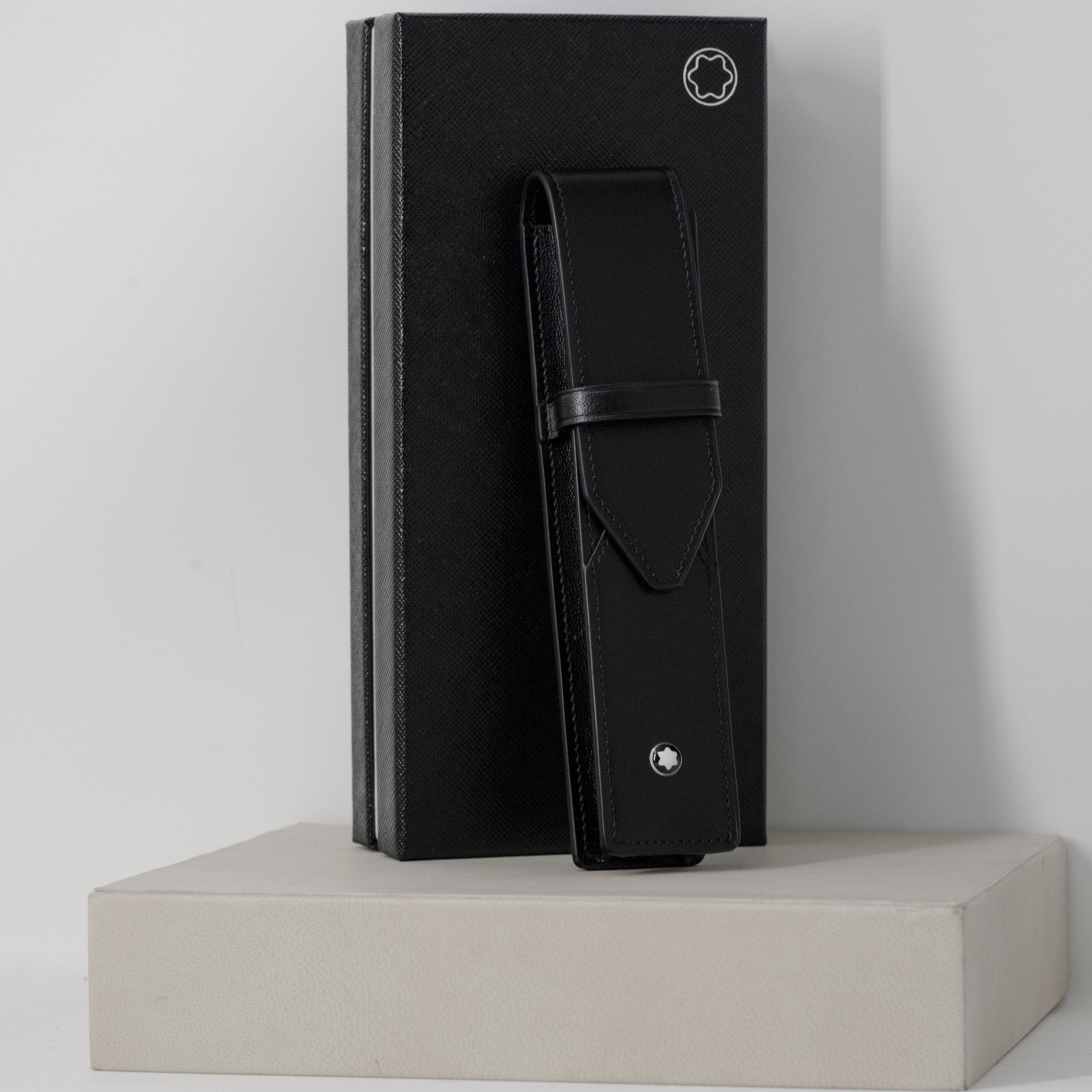 Montblanc Meisterstuck 1 Pen Pouch - Black-Pen Boutique Ltd