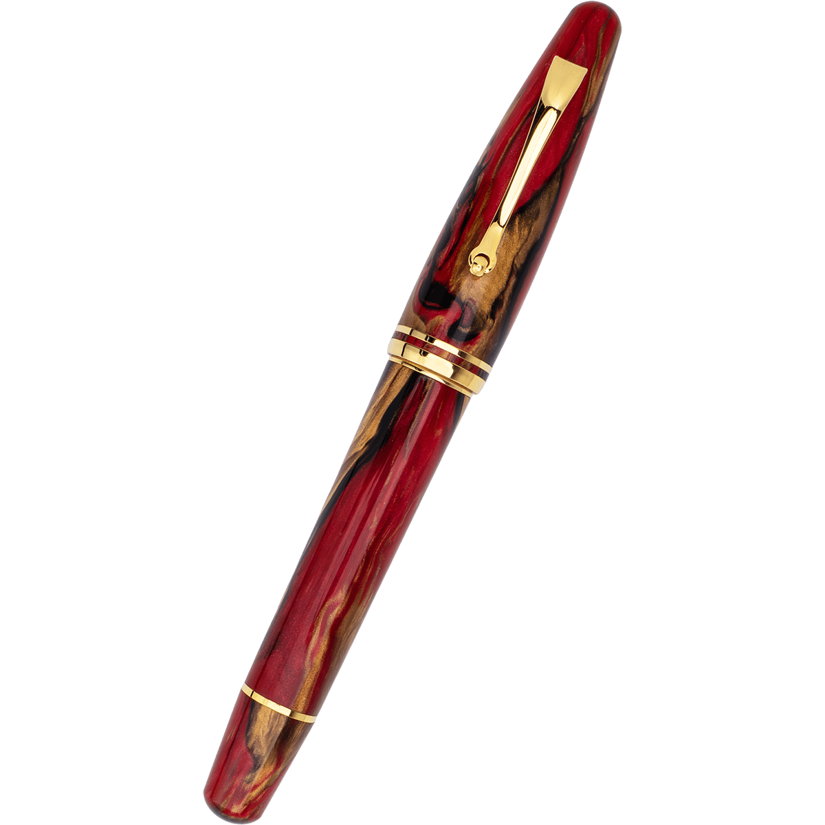 Maiora Ultra Ogiva Rollerball Pen - Golden Rule - Gold Trim - Pen Boutique Ltd
