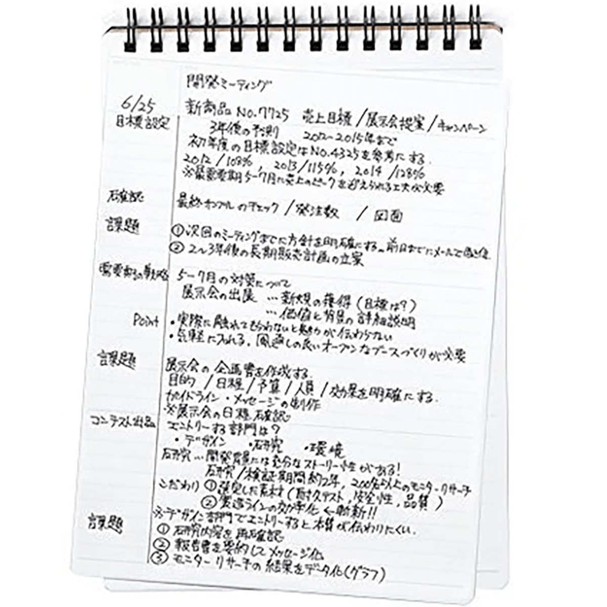 Maruman Mnemosyne Notebook - Black - Lined - B6 - Pen Boutique Ltd