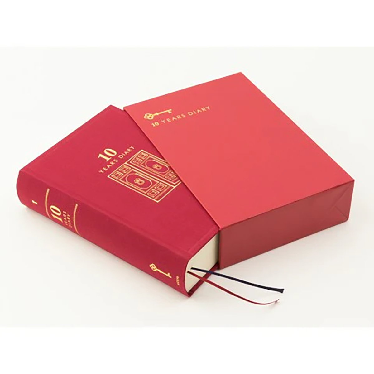Midori 10 Years Gate Diary - Dark Red-Pen Boutique Ltd