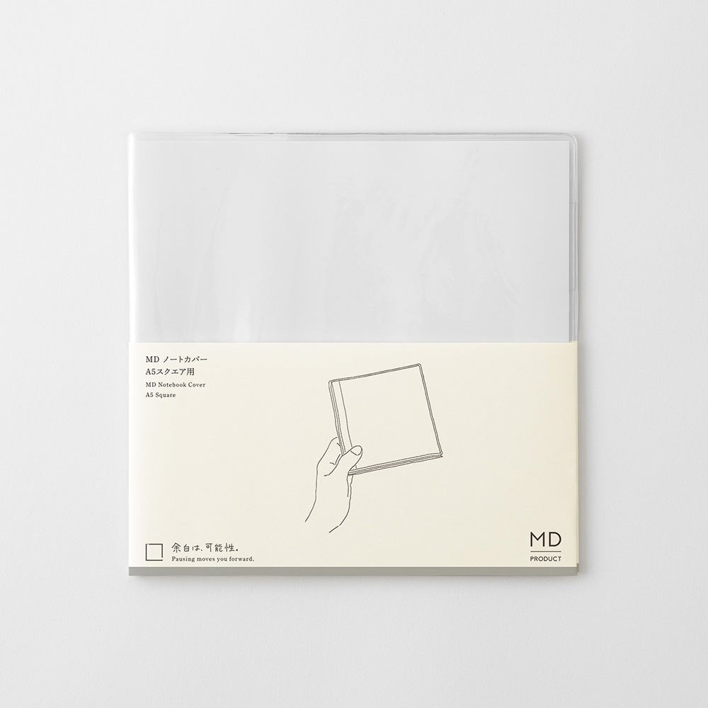 Midori MD Notebook Cover - Square Clear - A5 - Pen Boutique Ltd