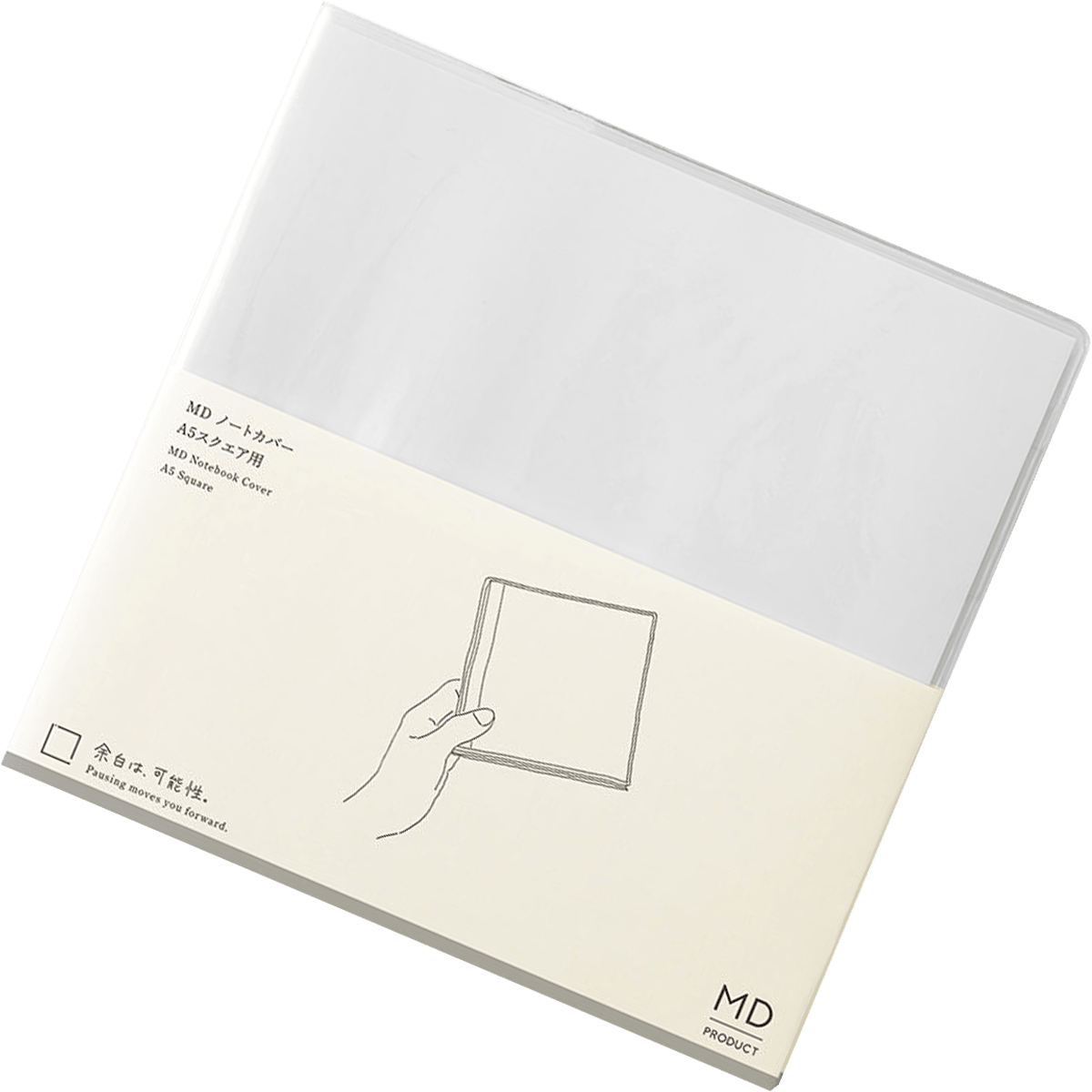 Midori MD Notebook Cover - Square Clear - A5 - Pen Boutique Ltd
