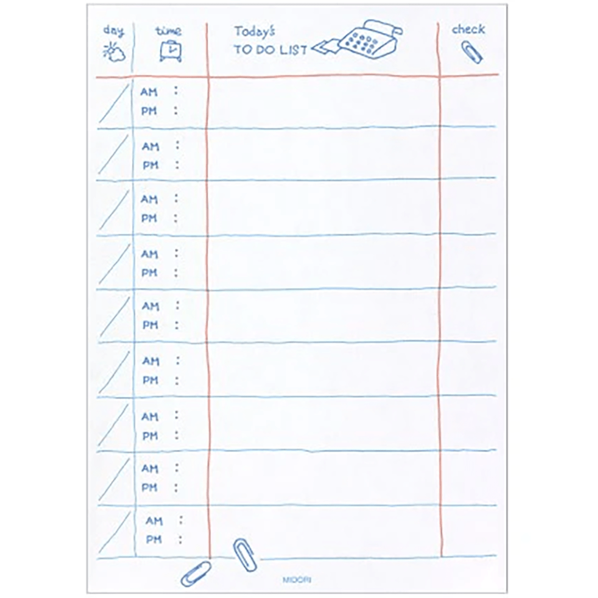 Midori To Do Memo Pad - Job - Pen Boutique Ltd