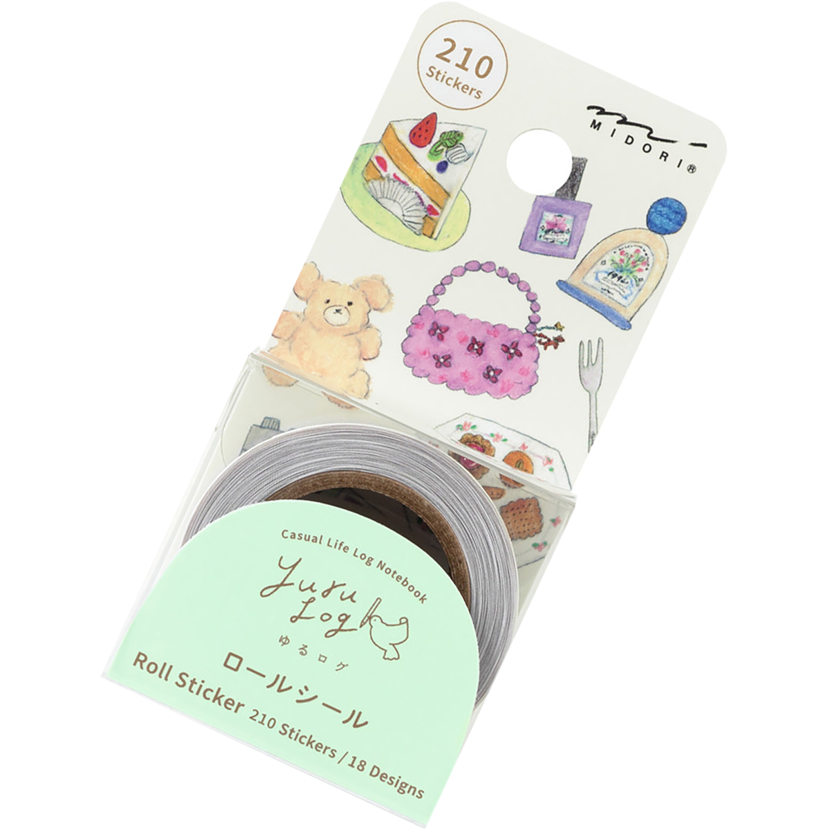 Midori Roll Sticker - Yuru Log Motifs