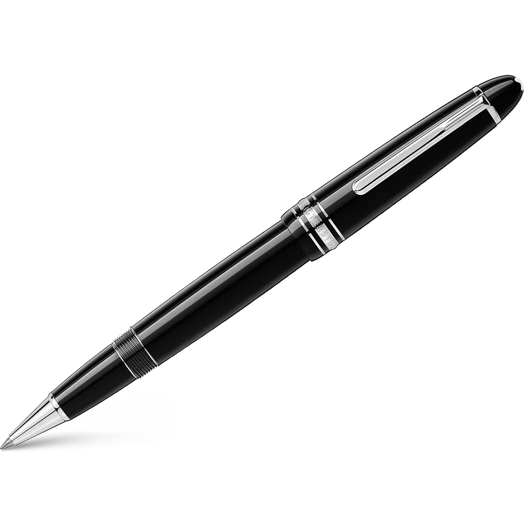 MontBlanc Meisterstuck Rollerball Pen - Black - Platinum Trim - LeGrand - Pen Boutique Ltd