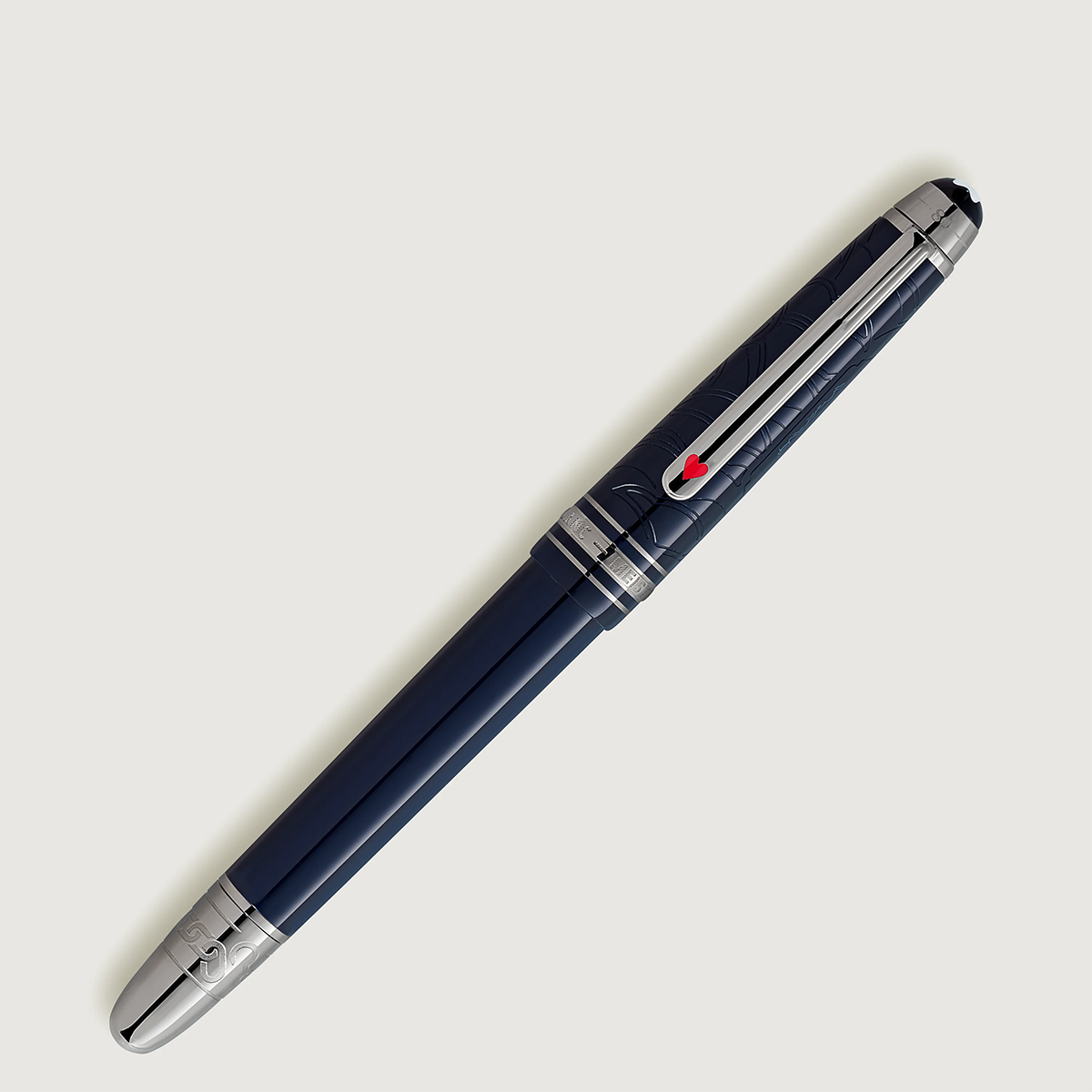 Montblanc 163 Meisterstuck Rollerball Pen - Around the World In 80 Days - Dark Blue Resin (Classique)-Pen Boutique Ltd