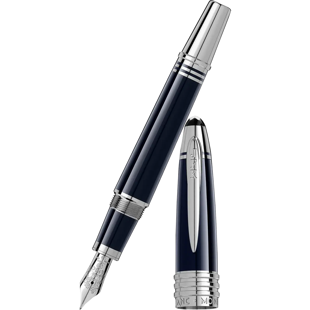 Montblanc Great Characters Fountain Pen - Special Edition - John F. Kennedy - Dark Blue-Pen Boutique Ltd