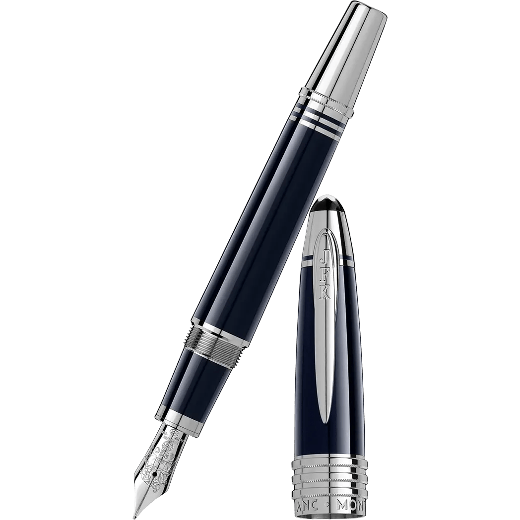 Montblanc Great Characters Fountain Pen - Special Edition - John F. Kennedy - Dark Blue - Pen Boutique Ltd