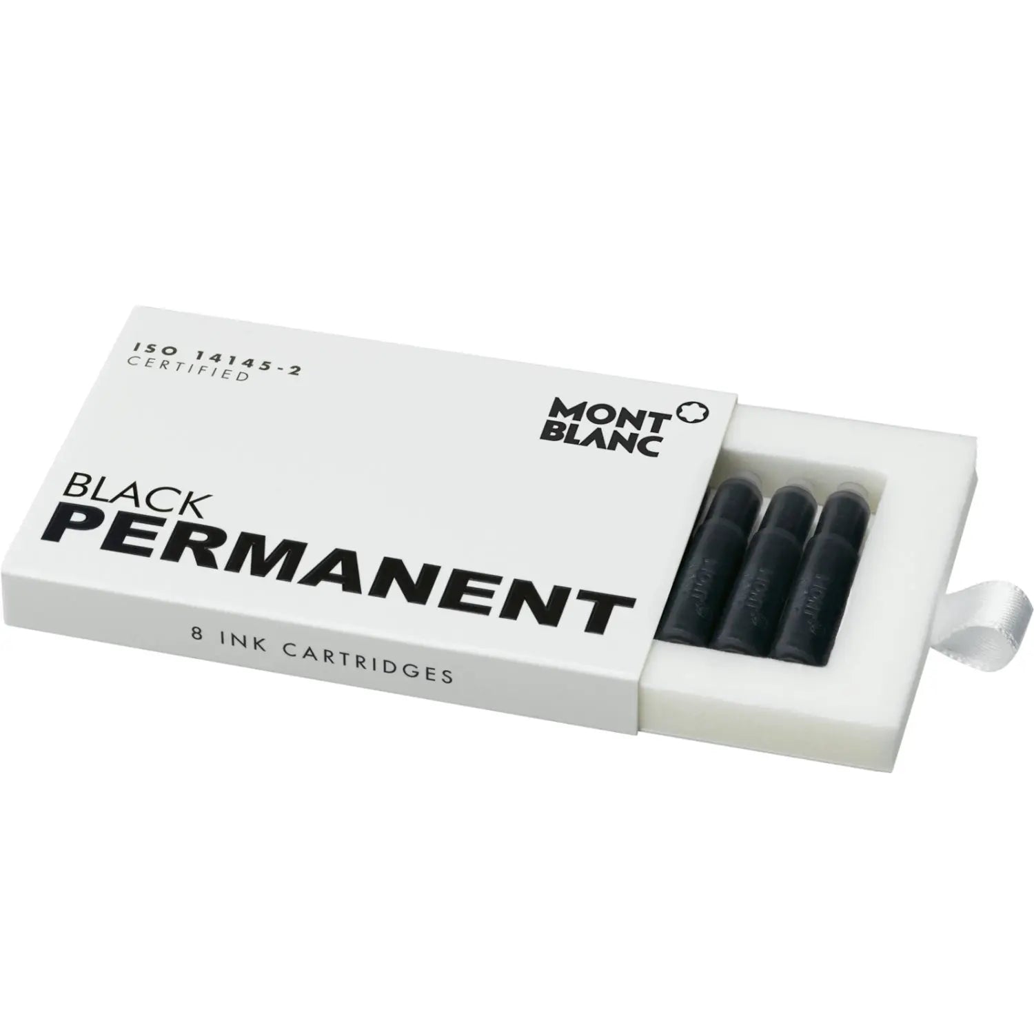 Montblanc Ink Cartridges - Permanent Black (8 Per Pack)-Pen Boutique Ltd