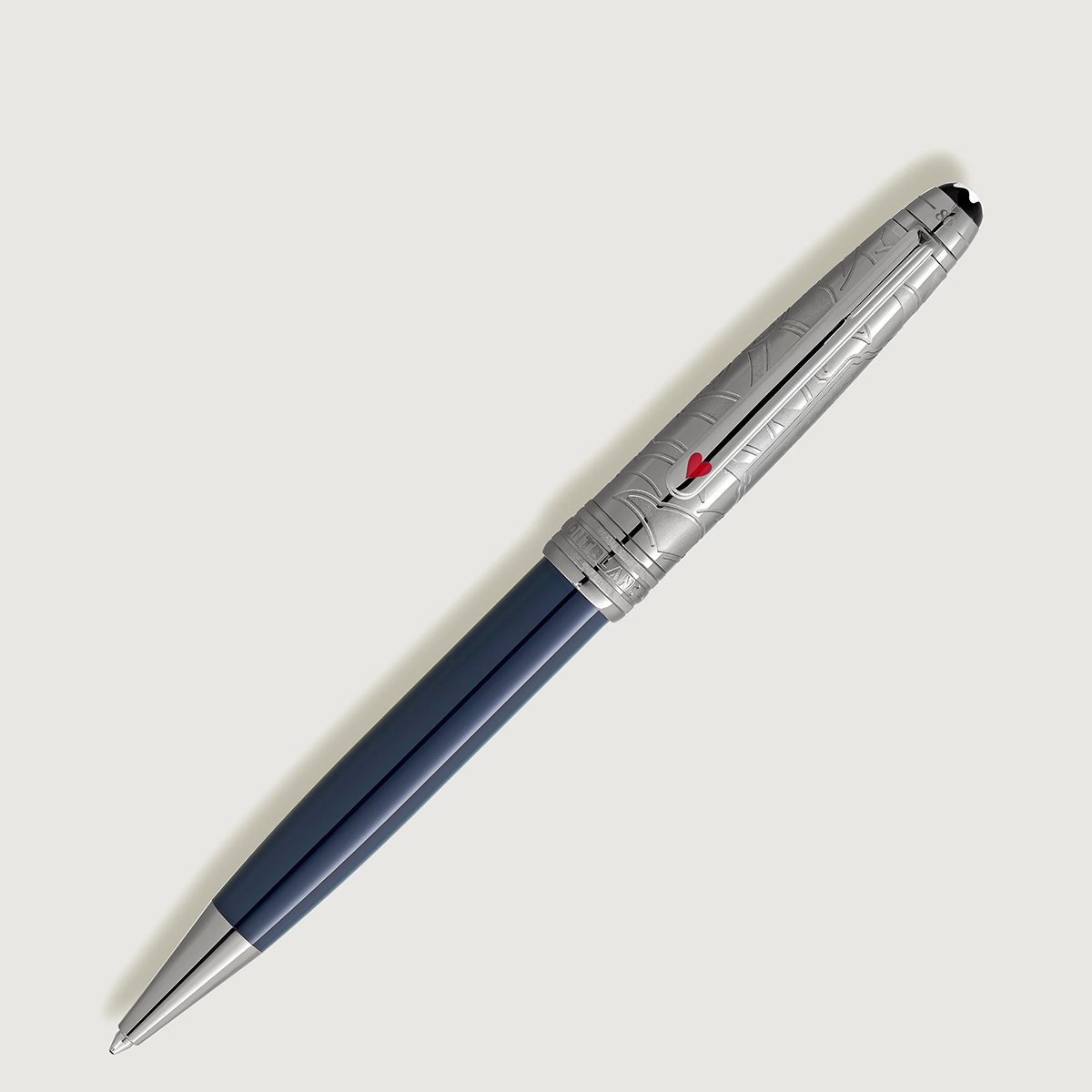 Montblanc Meisterstuck Ballpoint Pen - 164 Doue - Around the World In 80 Days - Dark Blue (Classique)-Pen Boutique Ltd