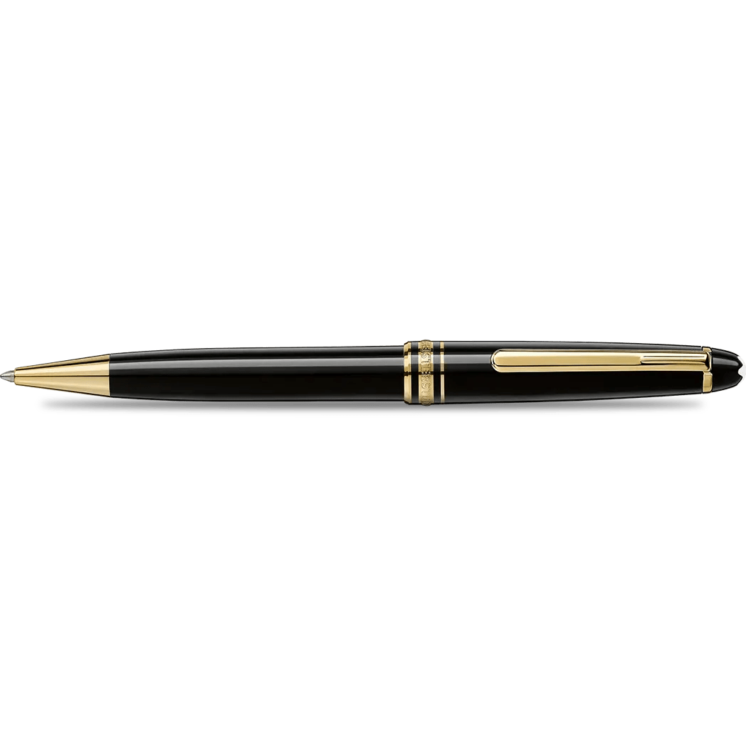 Montblanc Meisterstuck Ballpoint Pen - Black - Gold Trim - Classique - Pen Boutique Ltd
