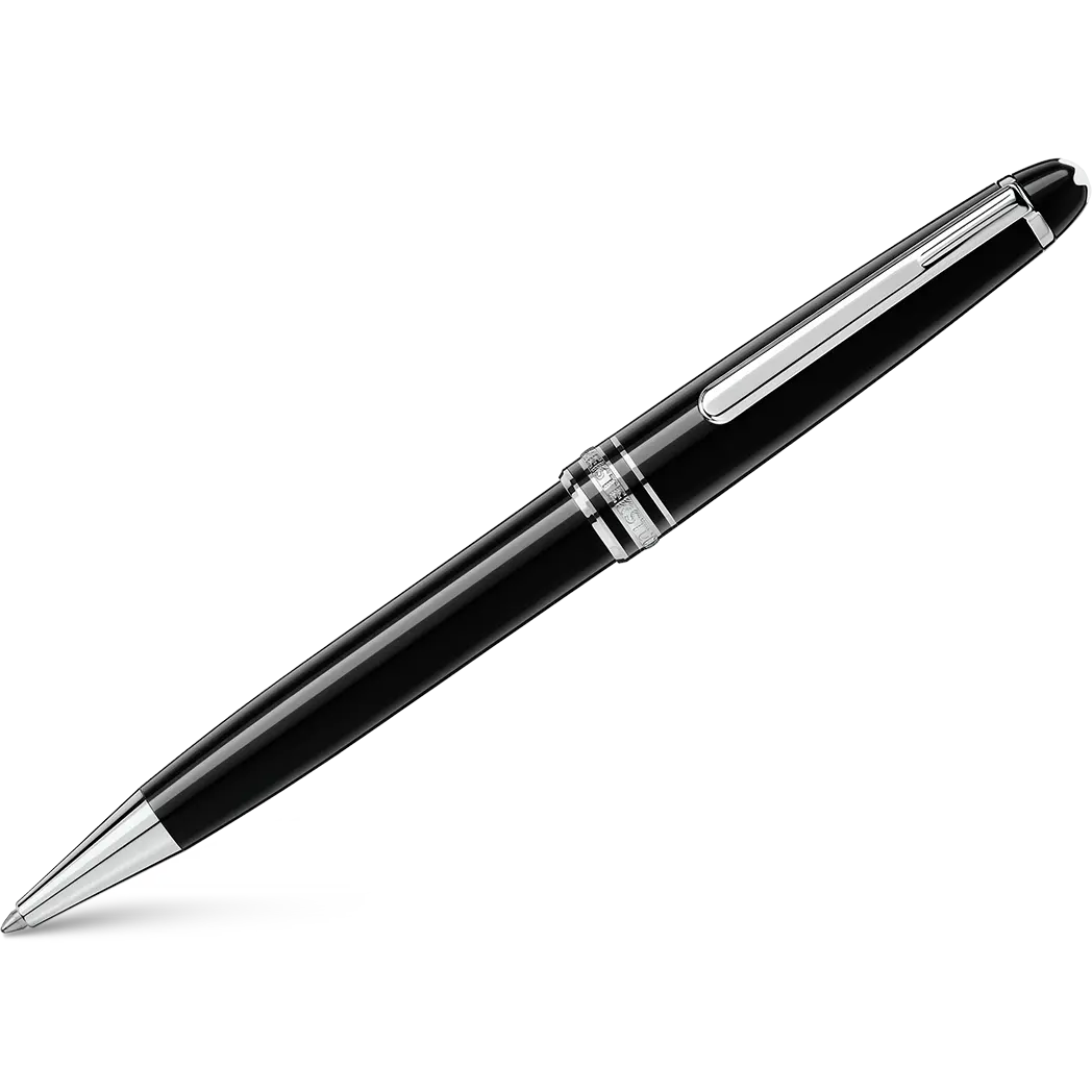 Montblanc Meisterstuck Ballpoint Pen - Black - Platinum - Classique-Pen Boutique Ltd