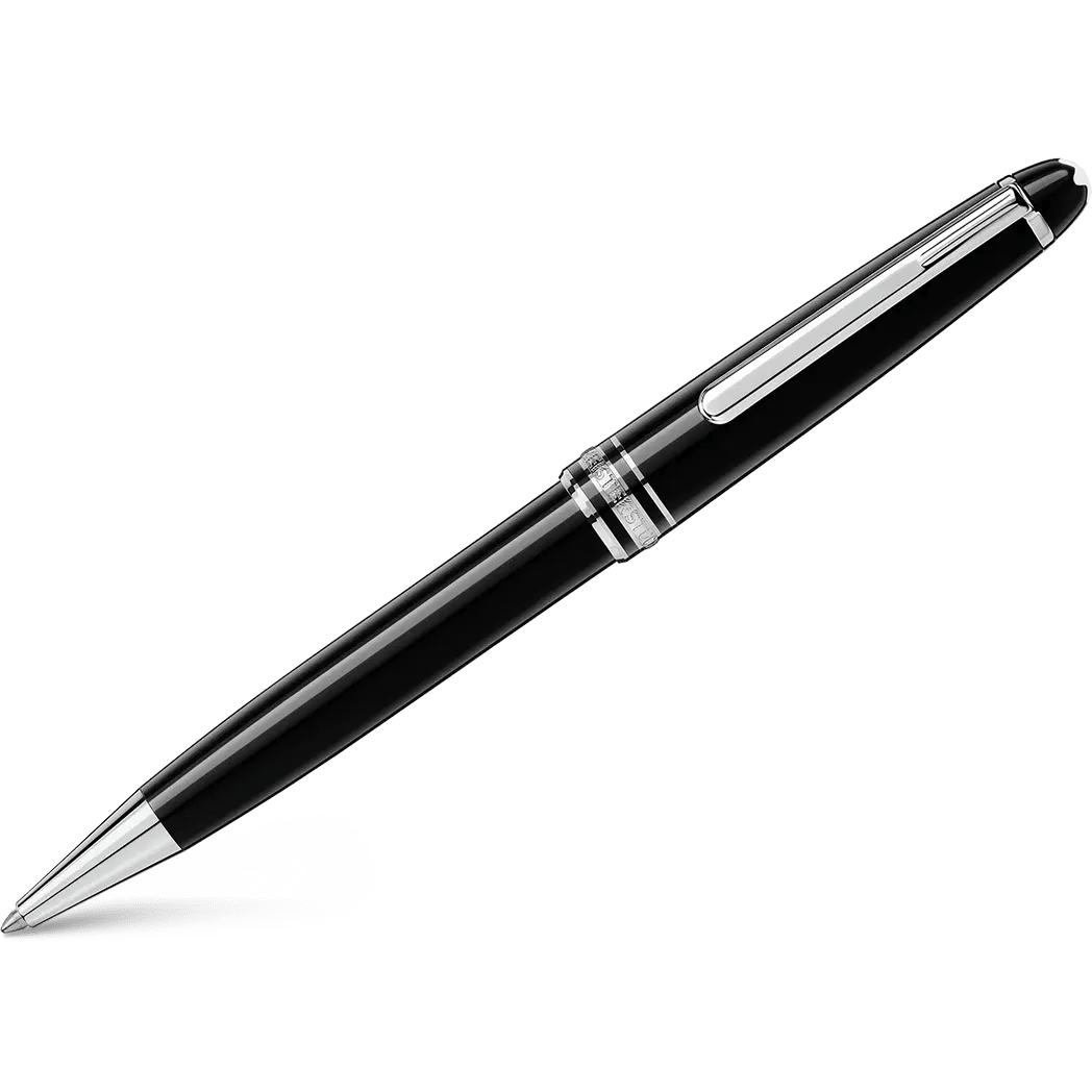 Montblanc Meisterstuck Ballpoint Pen - Black - Platinum - Classique - Pen Boutique Ltd