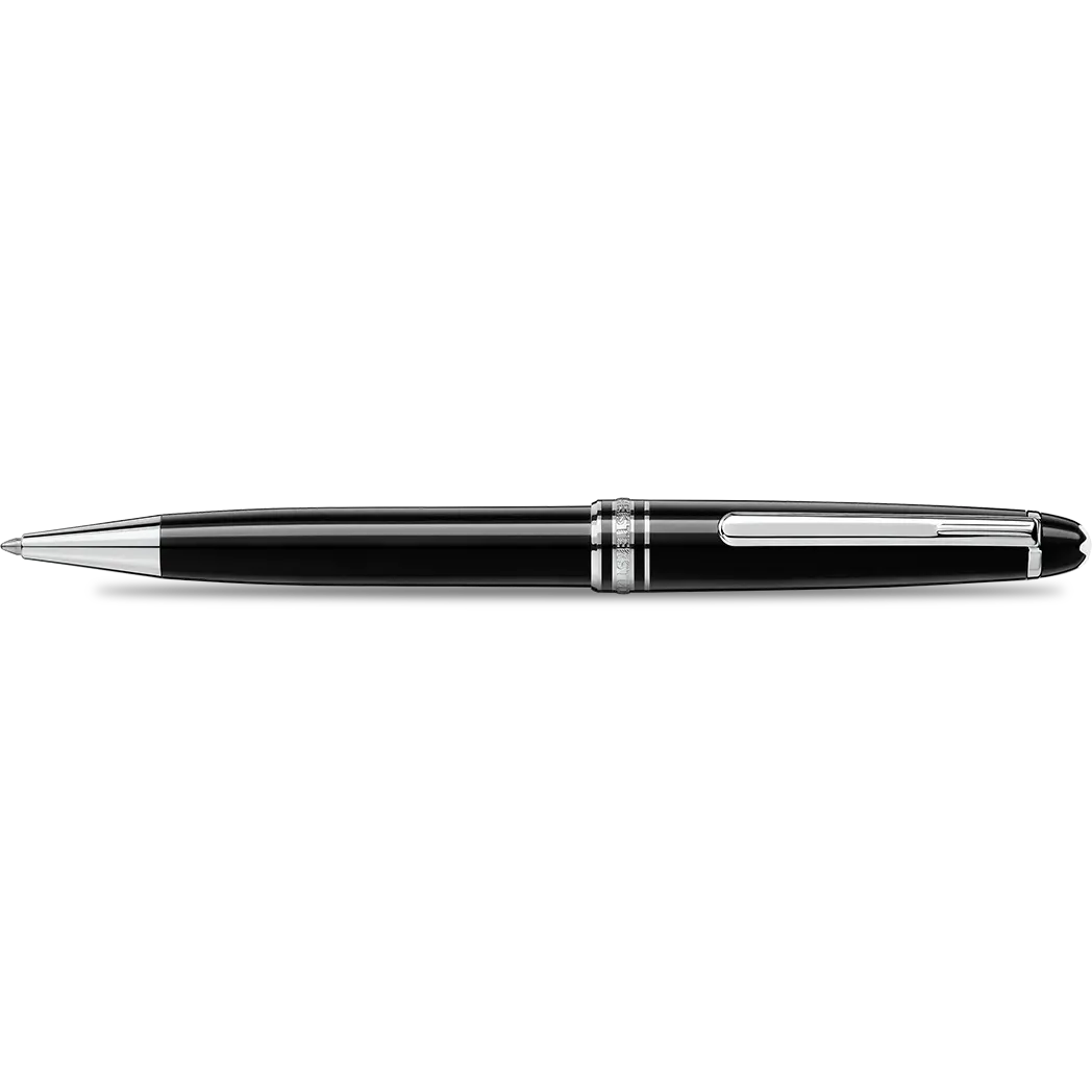 Montblanc Meisterstuck Ballpoint Pen - Black - Platinum - Classique-Pen Boutique Ltd