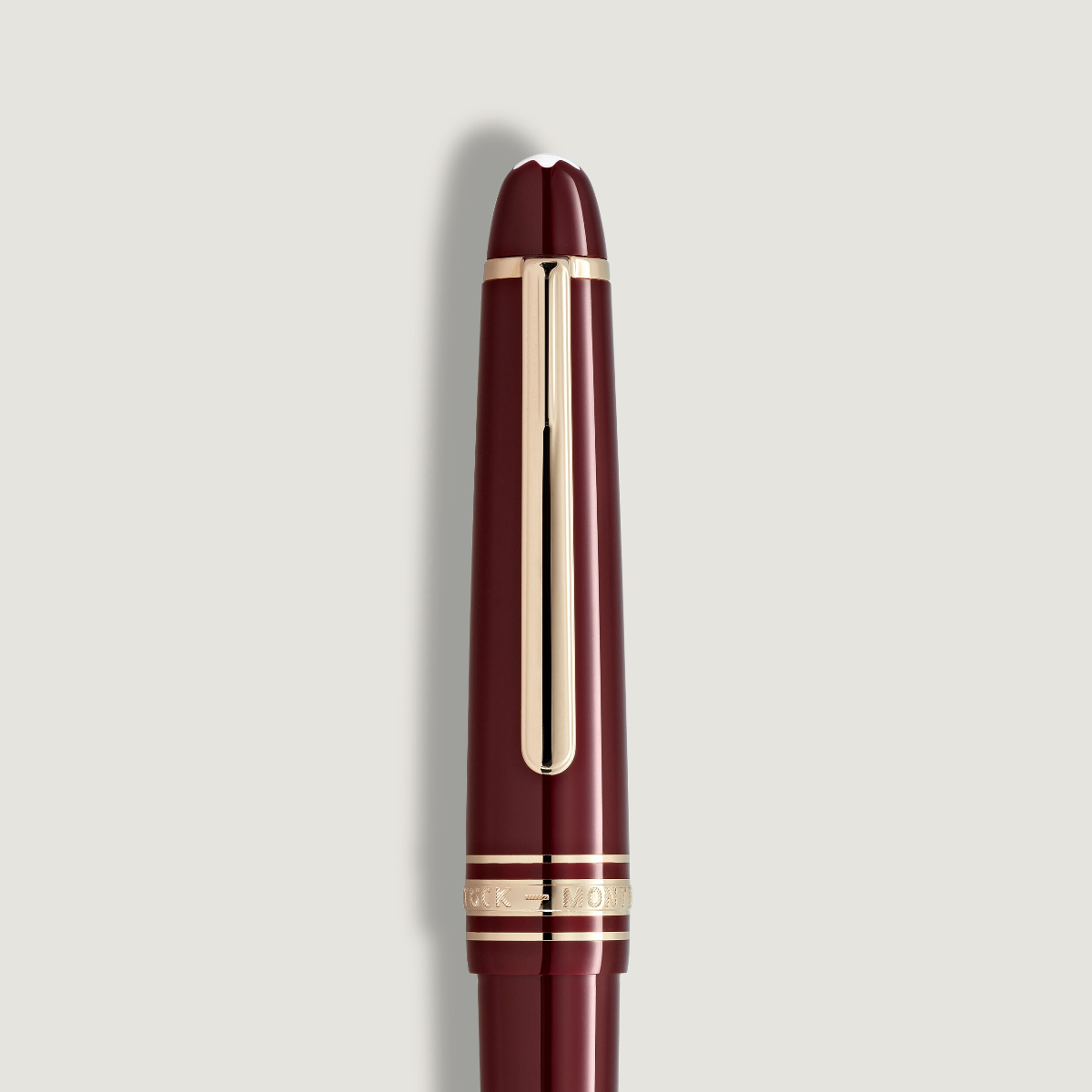Montblanc Meisterstück Ballpoint Pen - Burgundy Red (Mid Size)-Pen Boutique Ltd