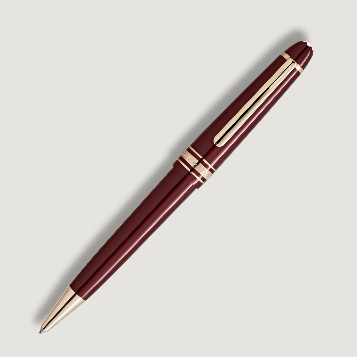 Montblanc Meisterstück Ballpoint Pen - Burgundy Red (Mid Size)-Pen Boutique Ltd