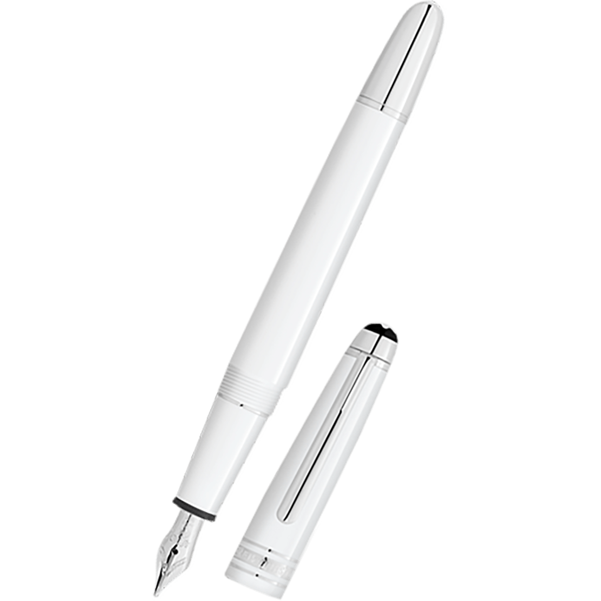 Montblanc 145 Meisterstuck Fountain Pen - White - Classique - Pen Boutique Ltd