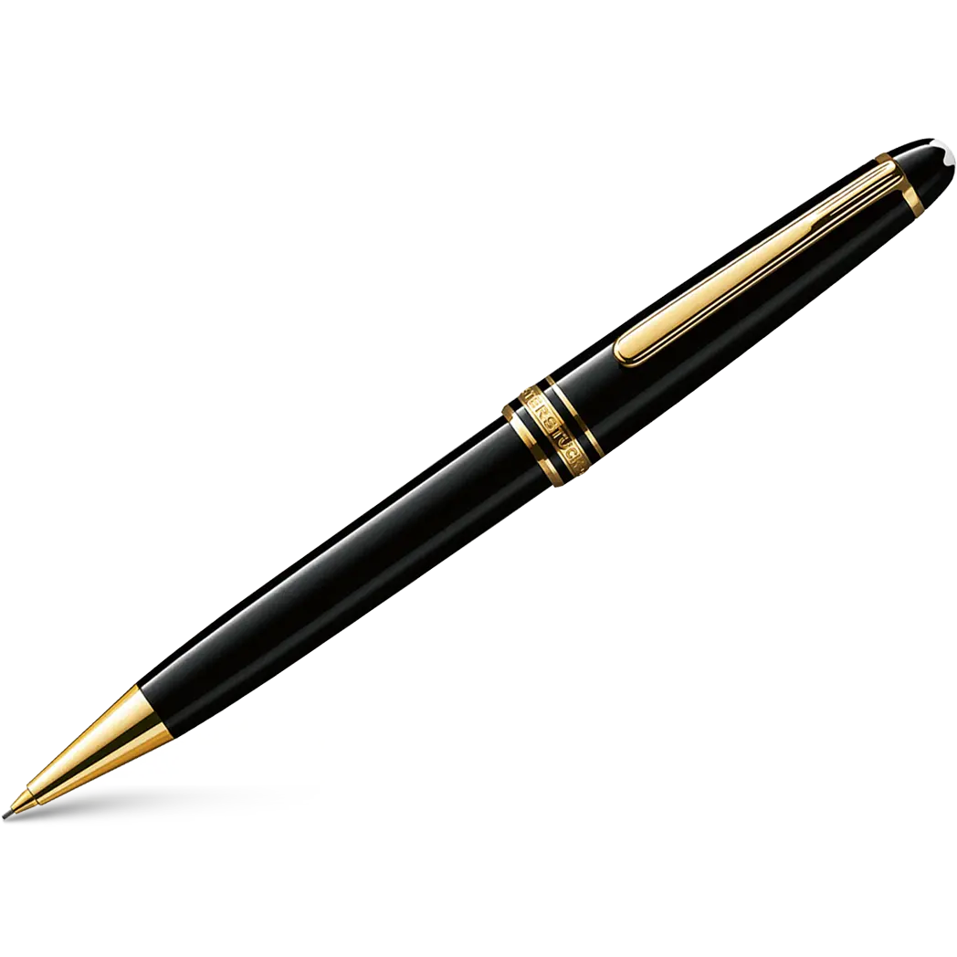 Montblanc Meisterstuck Mechanical Pencil - Black - Gold Trim - Classique-Pen Boutique Ltd