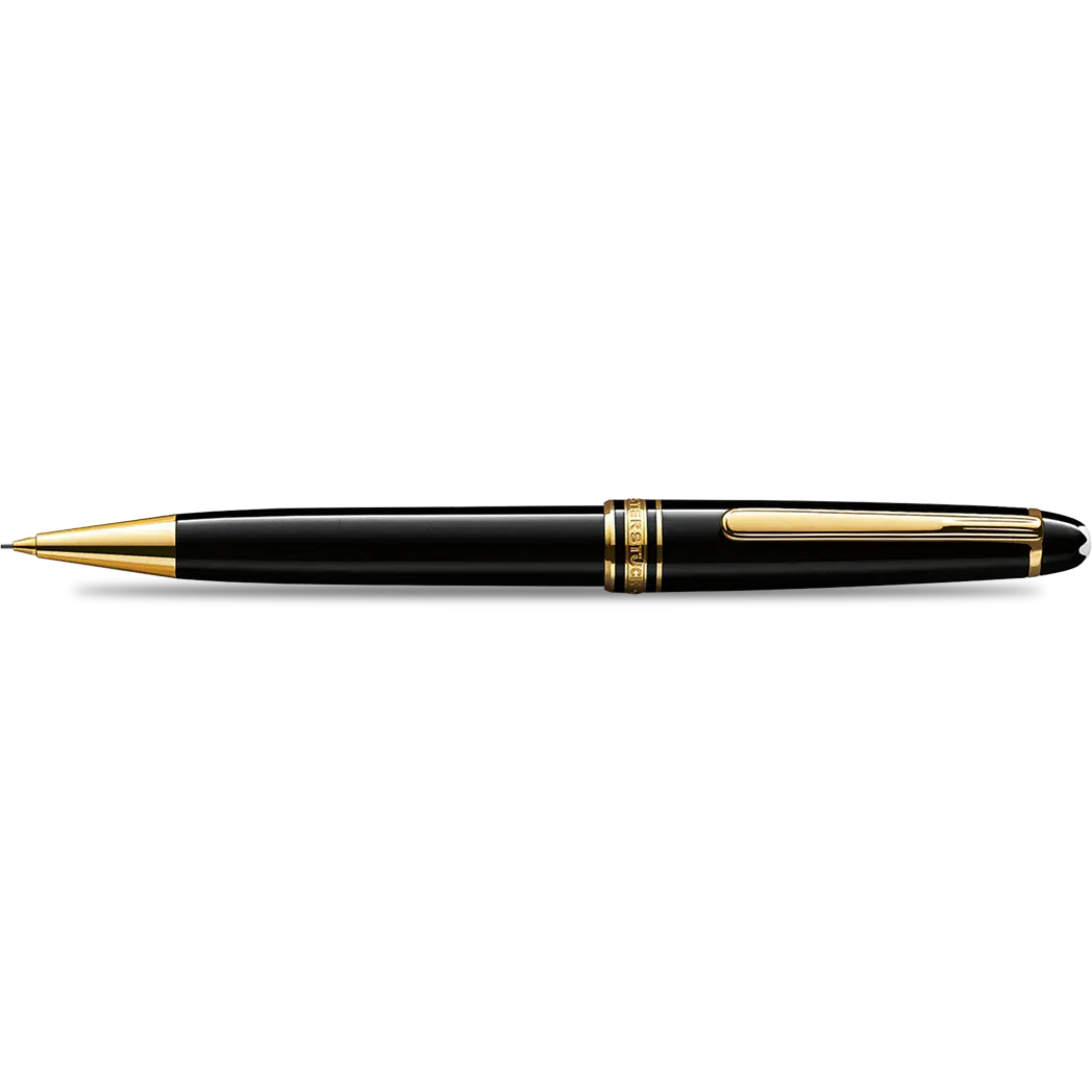 Montblanc Meisterstuck Mechanical Pencil - Black - Gold Trim - Classique-Pen Boutique Ltd