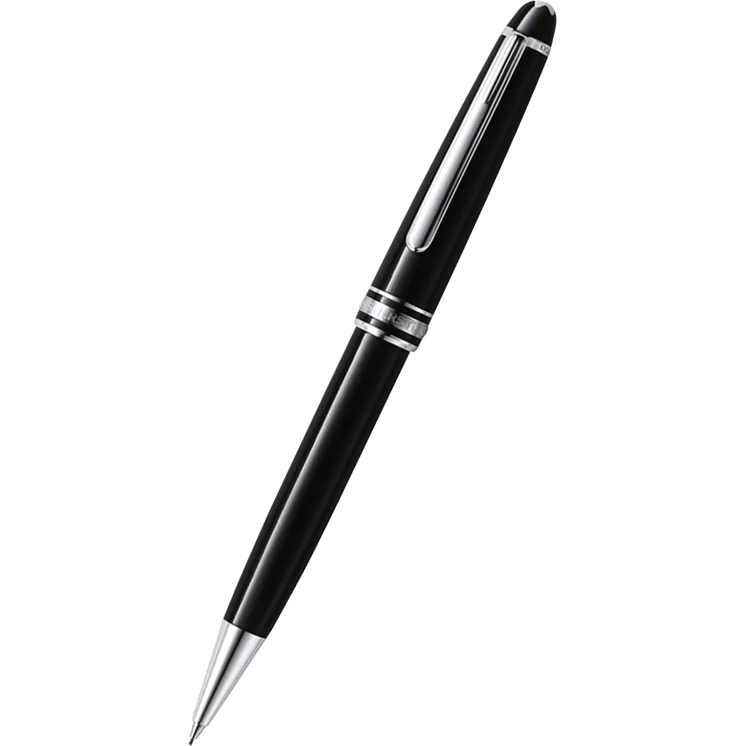 Montblanc Meisterstuck Mechanical Pencil - Black - Platinum Trim - Classique 0.7mm-Pen Boutique Ltd