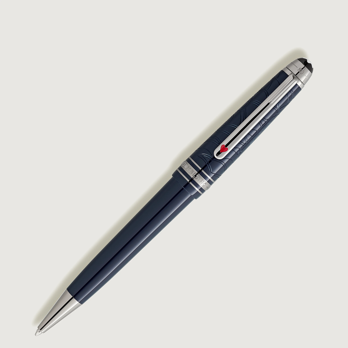 Montblanc Meisterstuck Midsize Ballpoint Pen - Around The World In 80 Days - Dark Blue Resin-Pen Boutique Ltd
