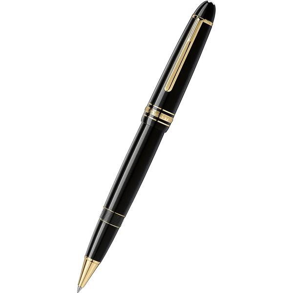 Montblanc Meisterstuck Rollerball Pen - Black - Gold Trim - Legrand-Pen Boutique Ltd