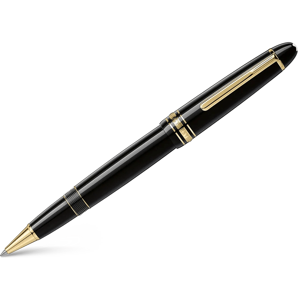 Montblanc Meisterstuck Rollerball Pen - Black - Gold Trim - Legrand - Pen Boutique Ltd