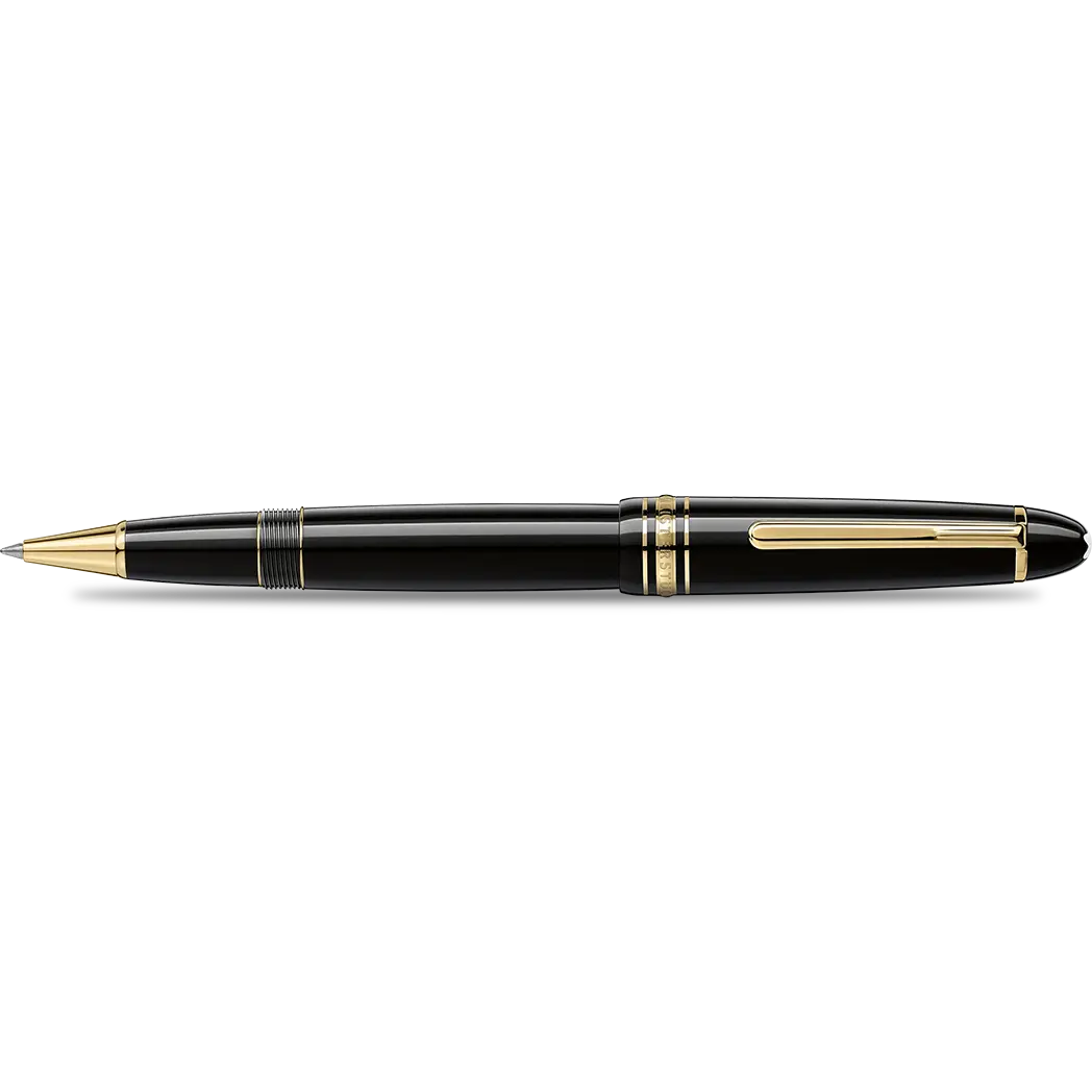 Montblanc Meisterstuck Rollerball Pen - Black - Gold Trim - Legrand-Pen Boutique Ltd