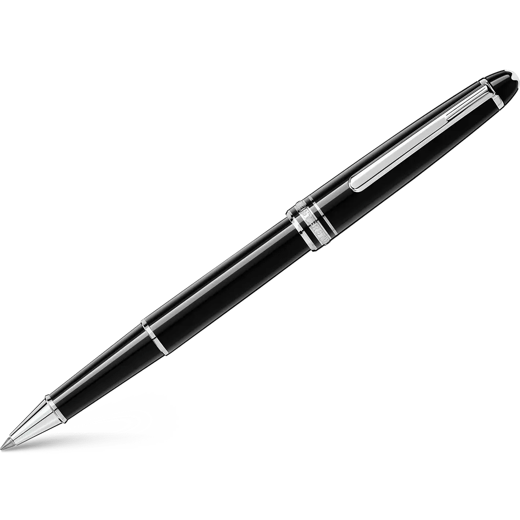 Montblanc Meisterstuck Rollerball Pen - Black - Platinum Trim - Classique - Pen Boutique Ltd