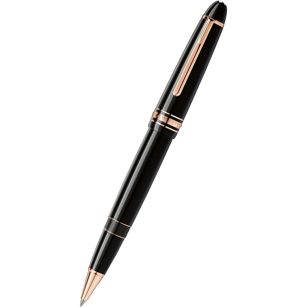 Montblanc Meisterstuck Rollerball Pen - Black - Red Gold Trim - Legran