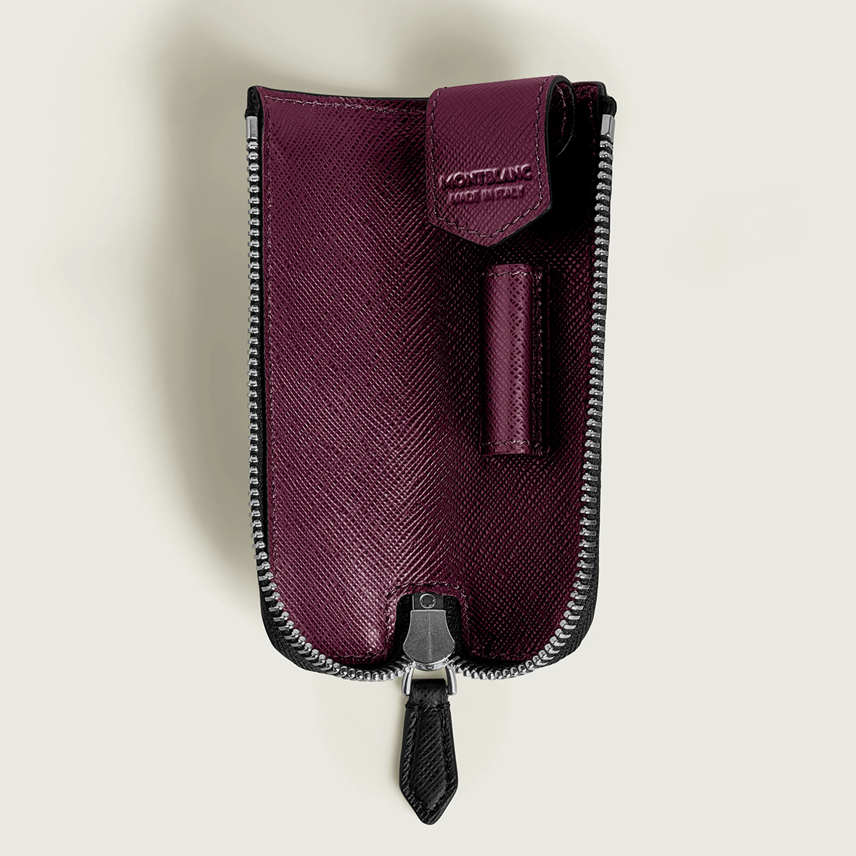 Montblanc Sartorial 1 Pen Pouch - Zipper Closure - Heritage Rouge Et Noir Baby-Pen Boutique Ltd