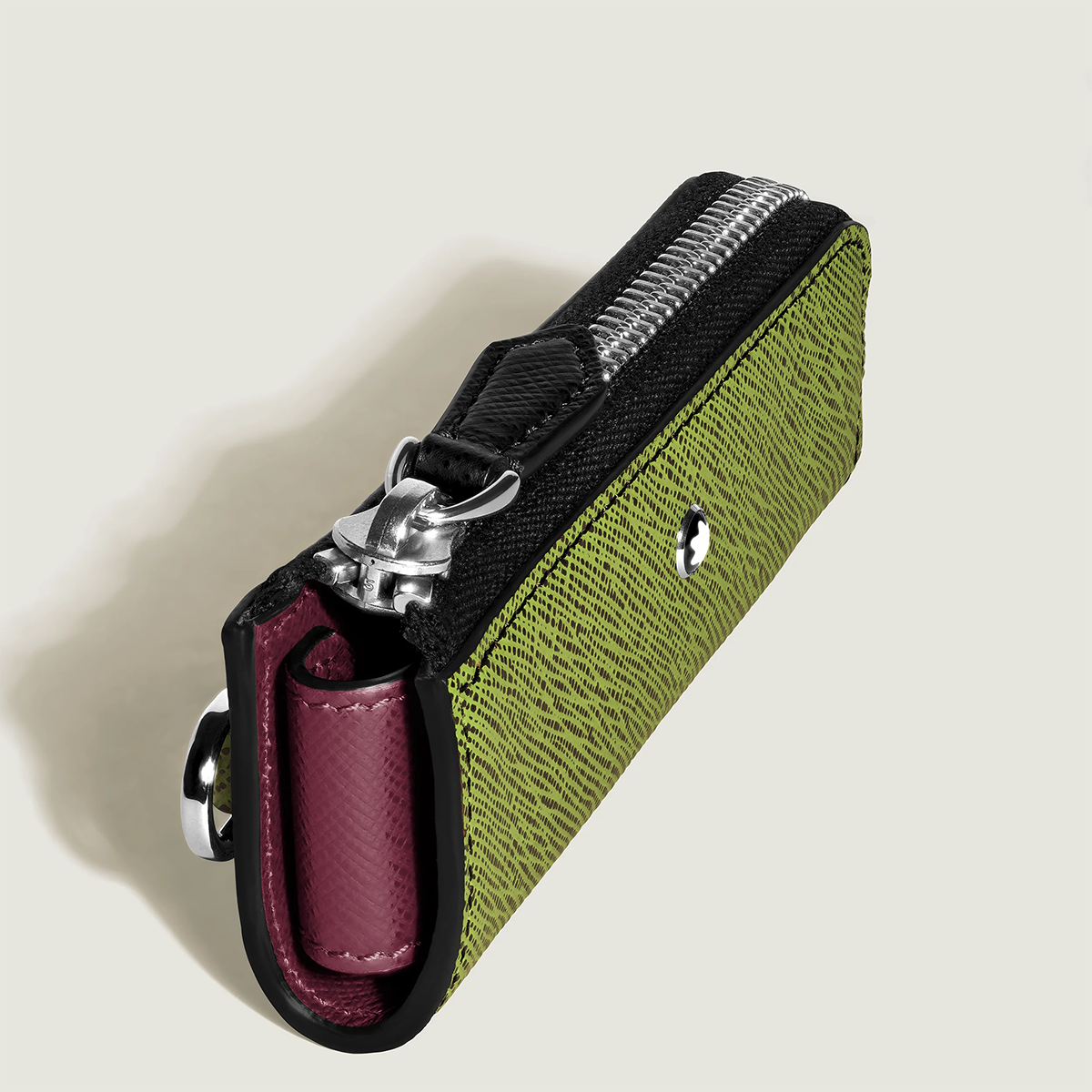 Montblanc Sartorial 1 Pen Pouch - Zipper Closure - Heritage Rouge Et Noir Baby-Pen Boutique Ltd