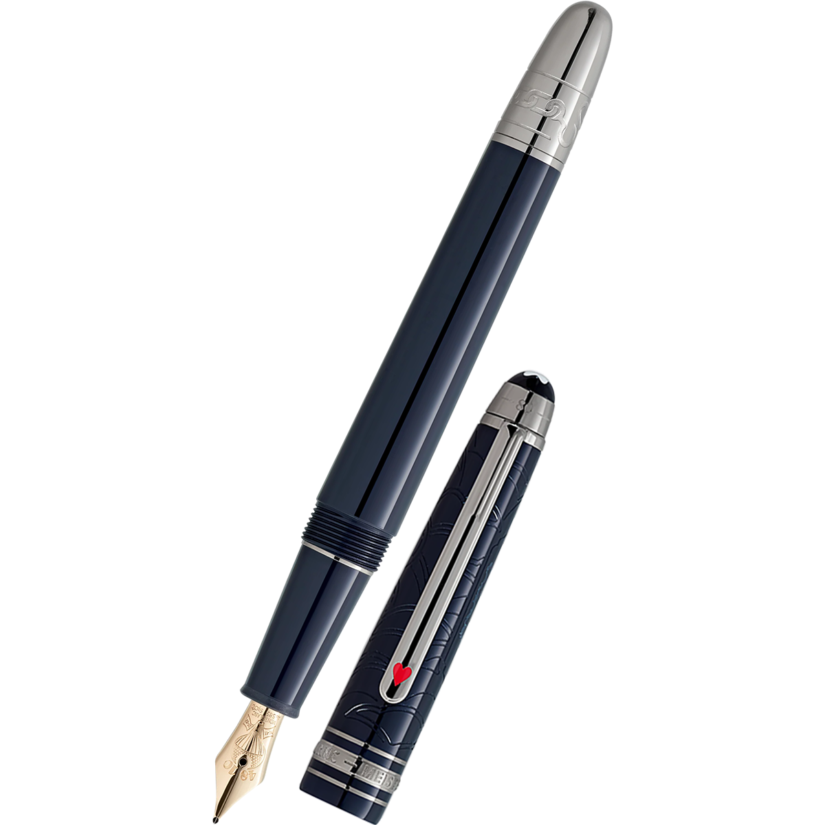 Montblanc 145 Meisterstuck Fountain Pen - Around the World In 80 Days - Dark Blue Resin (Classique) 2025-Pen Boutique Ltd