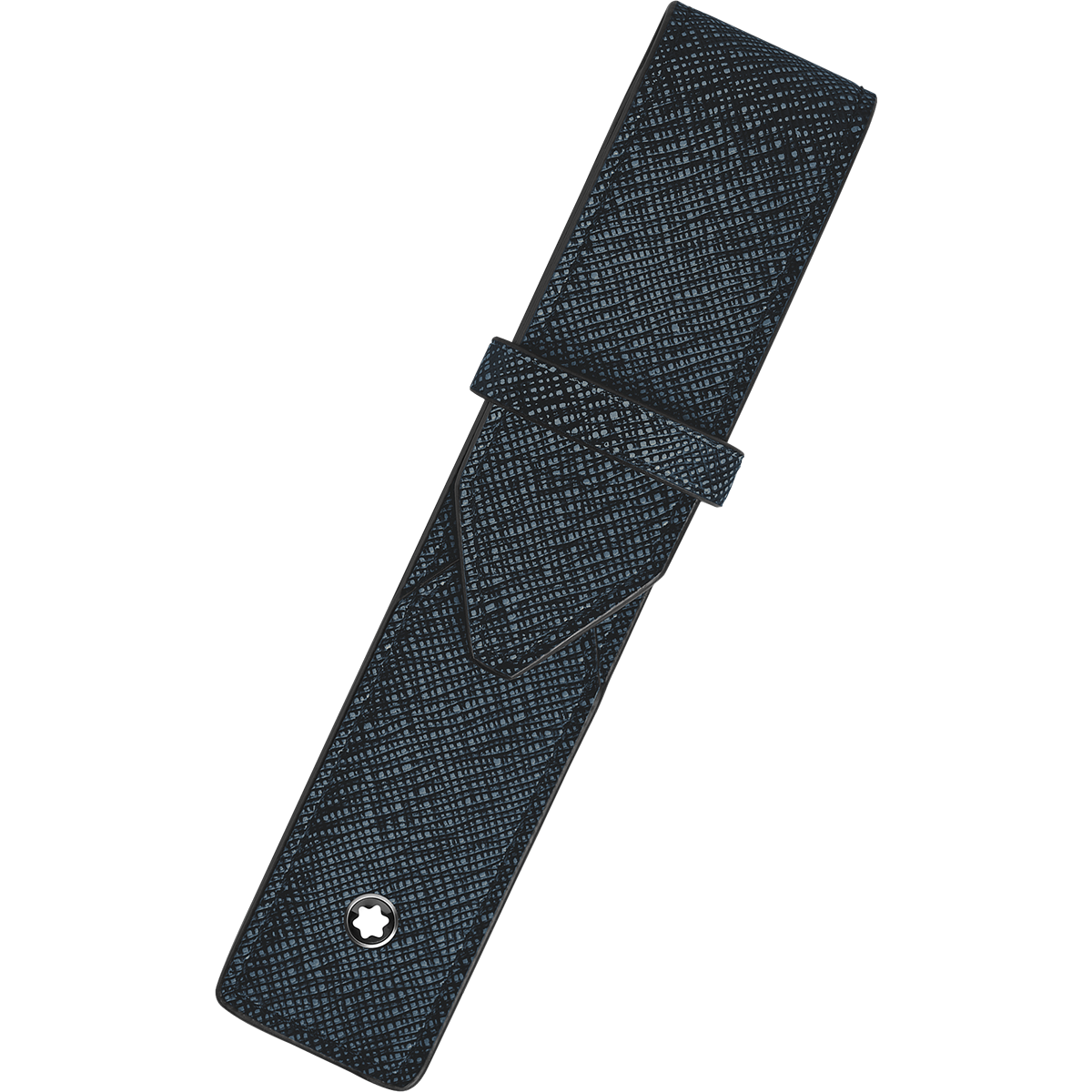 Montblanc Sartorial 1 Pen Pouch - Tweed Blue-Pen Boutique Ltd