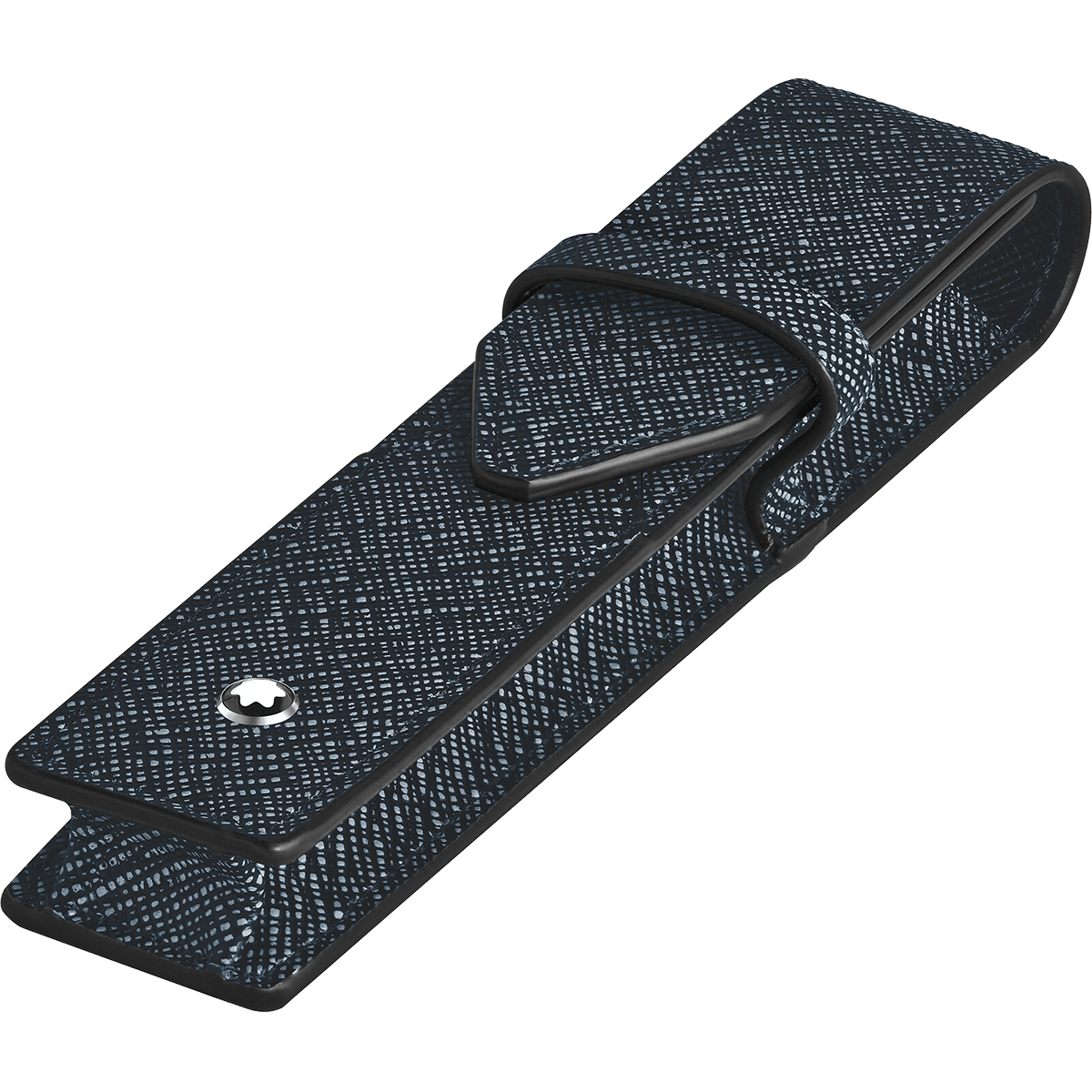 Montblanc Sartorial 1 Pen Pouch - Tweed Blue - Pen Boutique Ltd