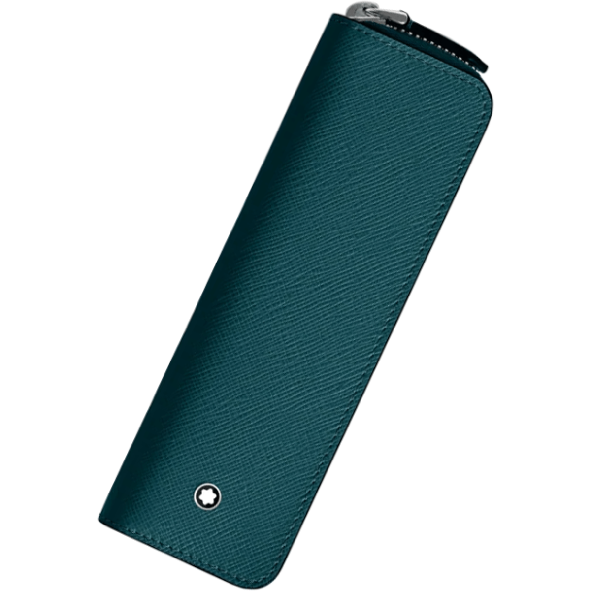 Montblanc Sartorial 1 Pen Pouch - Zipper Closure - Cyprus Blue-Pen Boutique Ltd