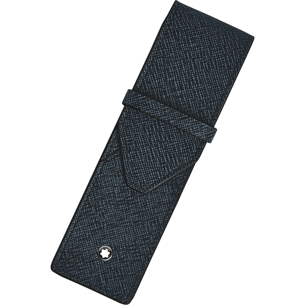 Montblanc Sartorial 2 Pen Pouch - Tweed Blue-Pen Boutique Ltd