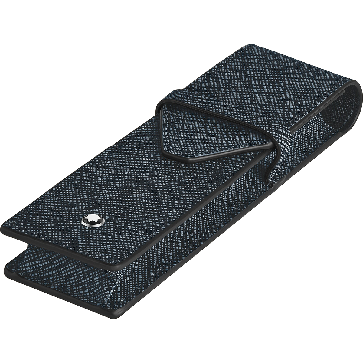 Montblanc Sartorial 2 Pen Pouch - Tweed Blue-Pen Boutique Ltd