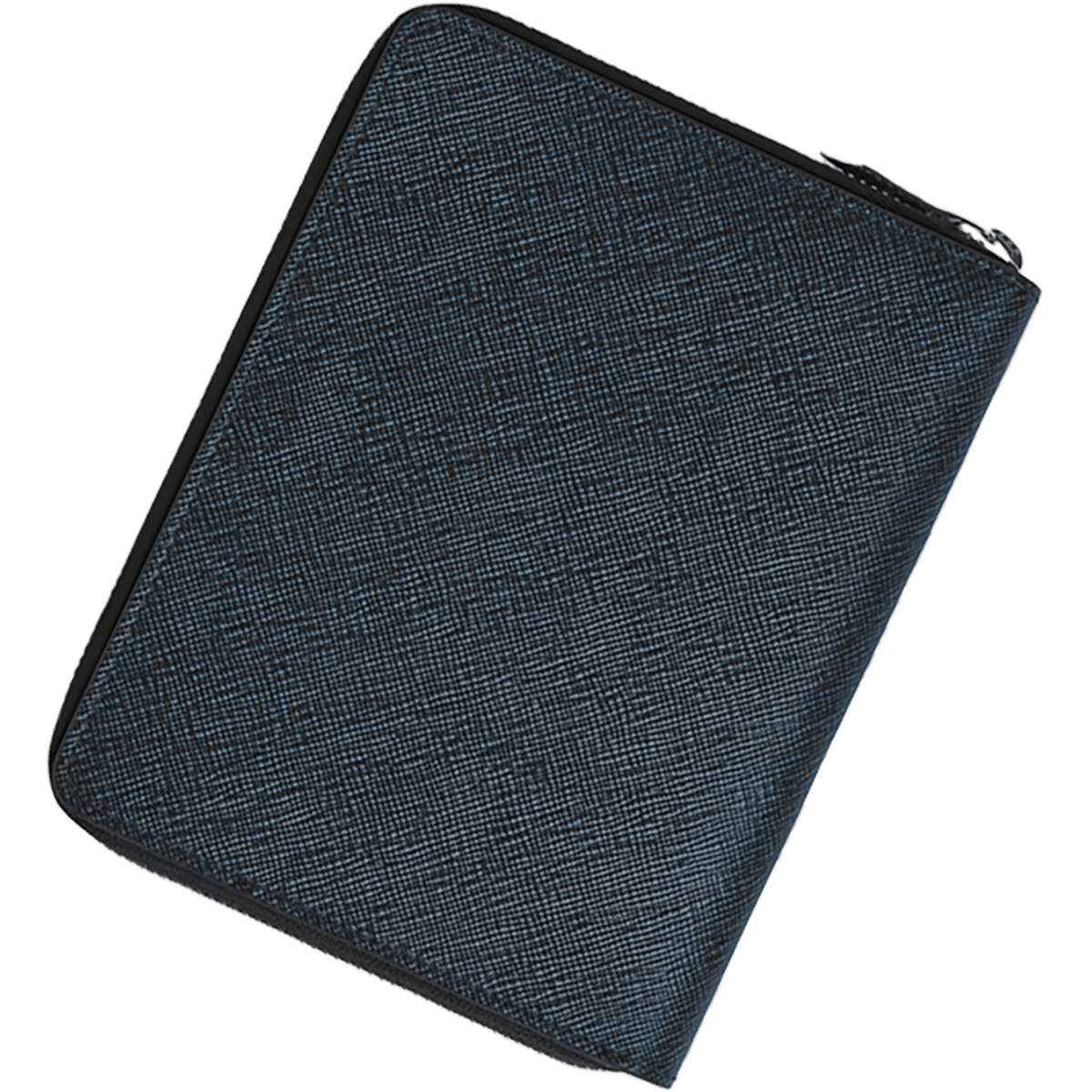 Montblanc Sartorial 5 Pen Pouch - Tweed Blue (Zipper Closure) - Pen Boutique Ltd