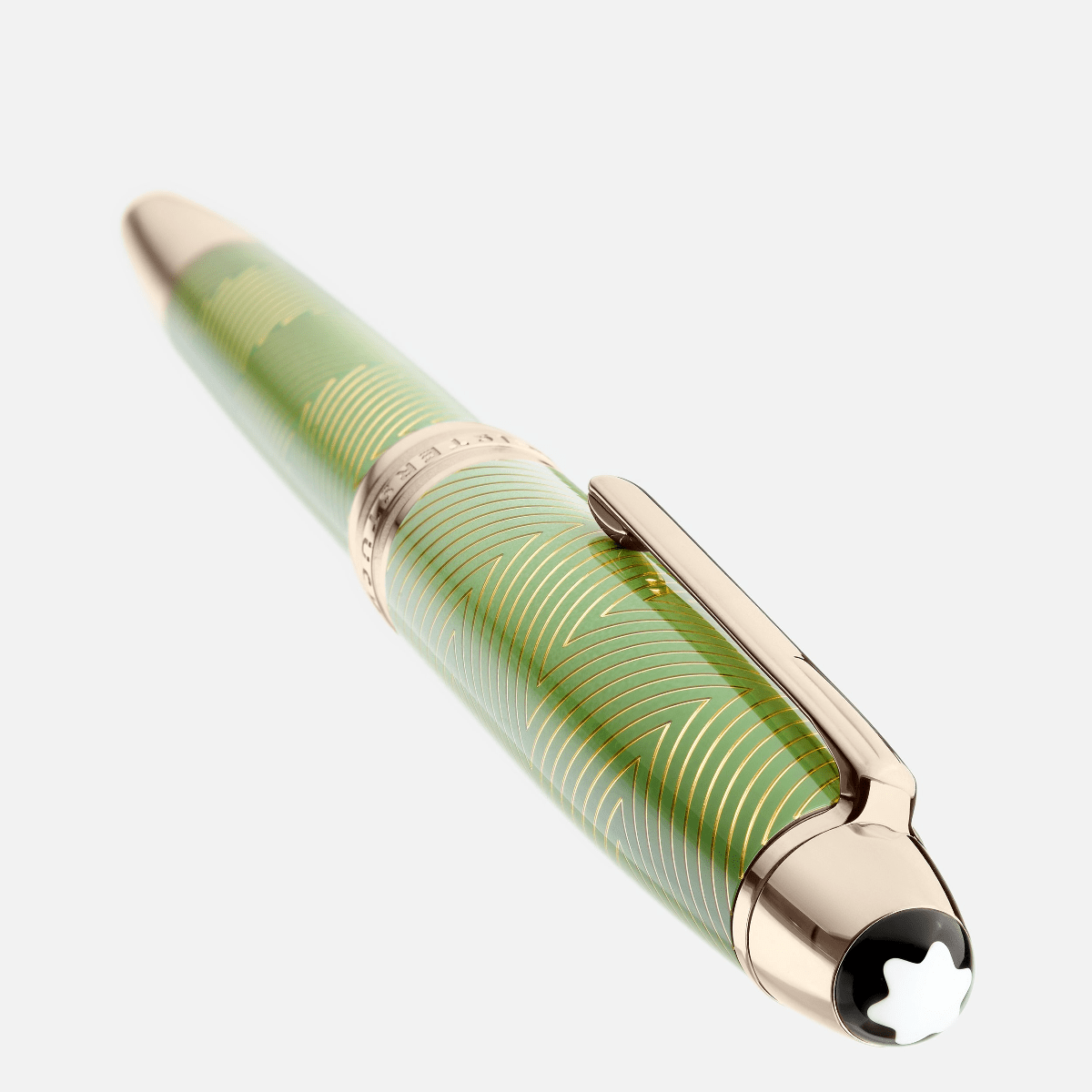 Montblanc Meisterstuck Calligraphy Rollerball Pen - Solitaire Celadon Dégradé - Pen Boutique Ltd