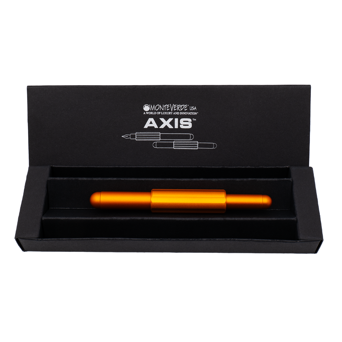 Monteverde Axis Fountain Pen - Matte Orange-Pen Boutique Ltd