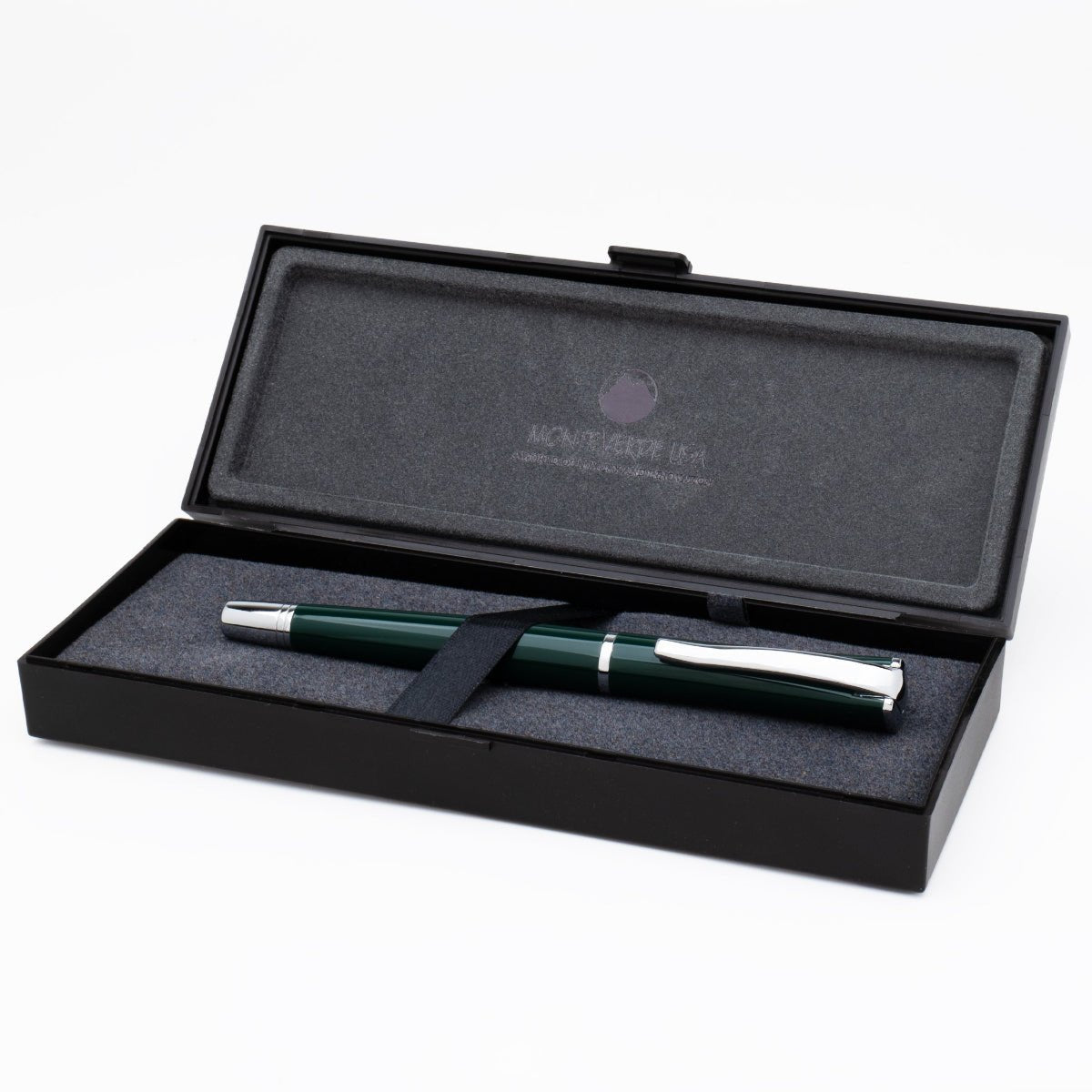 Monteverde Impressa Fountain Pen - Green - Chrome Trim - Pen Boutique Ltd