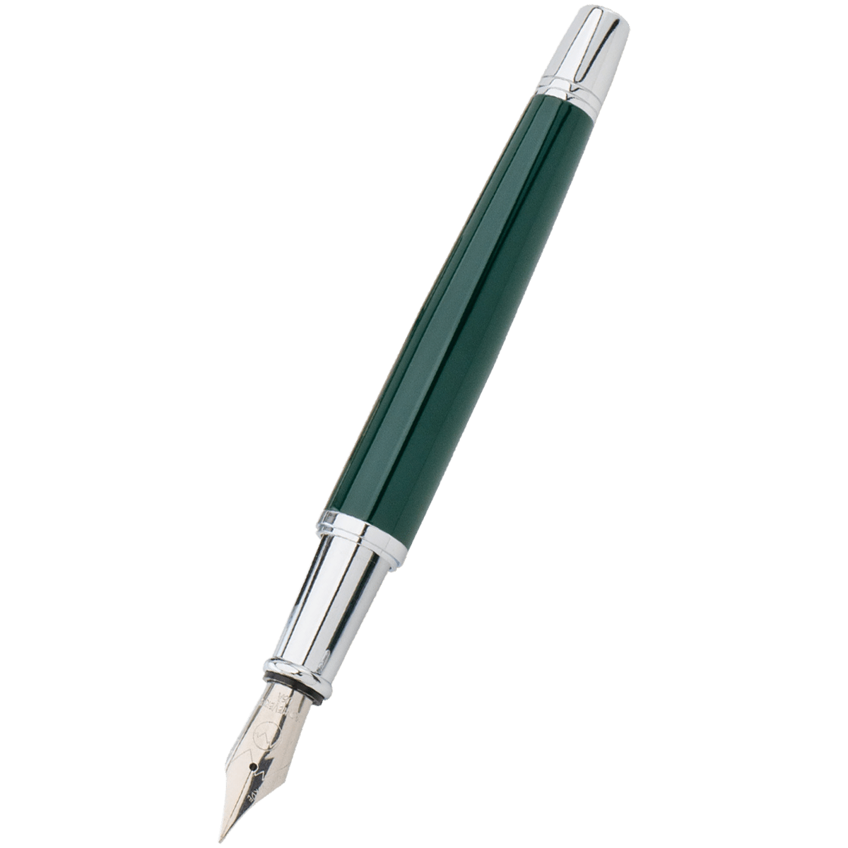 Monteverde Impressa Fountain Pen - Green - Chrome Trim - Pen Boutique Ltd