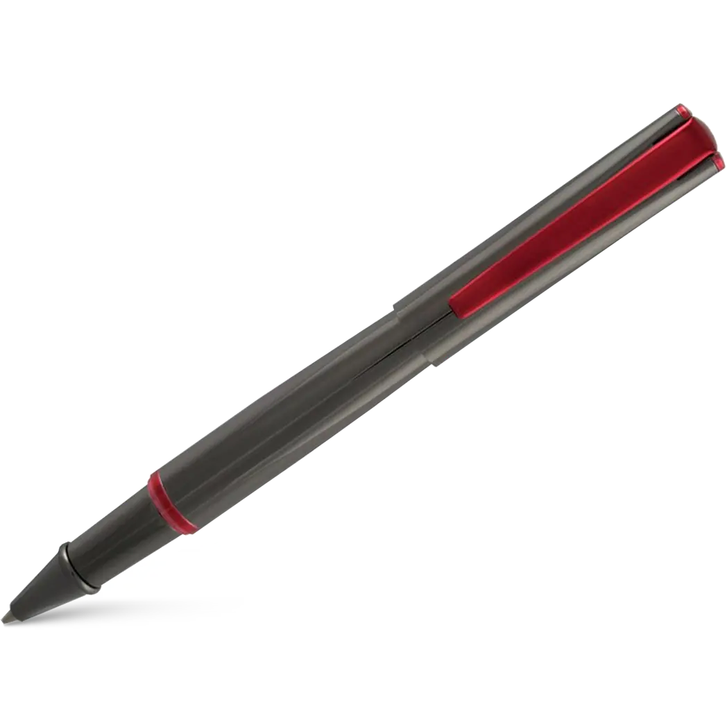 Monteverde Impressa Gun Metal with Red Trim Rollerball Pen-Pen Boutique Ltd