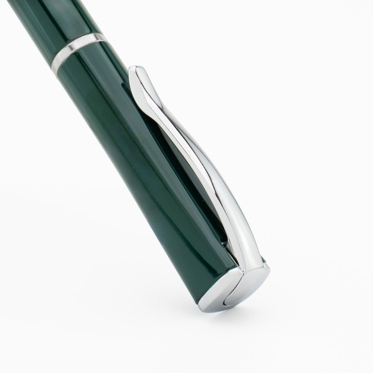Monteverde Impressa Rollerball Pen - Green - Chrome Trim - Pen Boutique Ltd