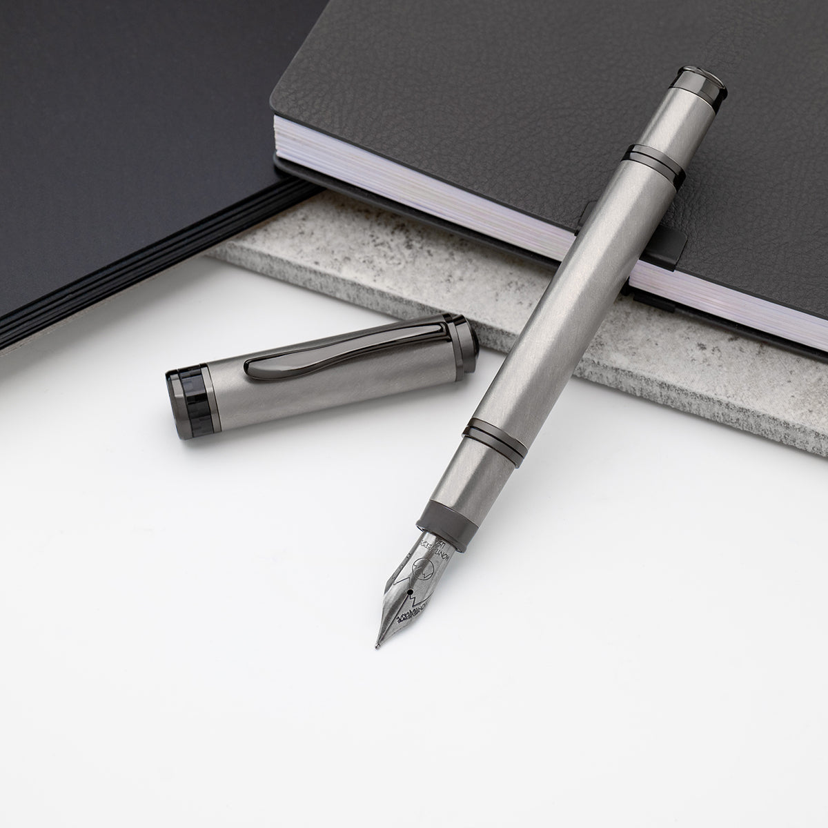 Monteverde Innova Fountain Pen - Titanium (Numbered Edition)-Pen Boutique Ltd