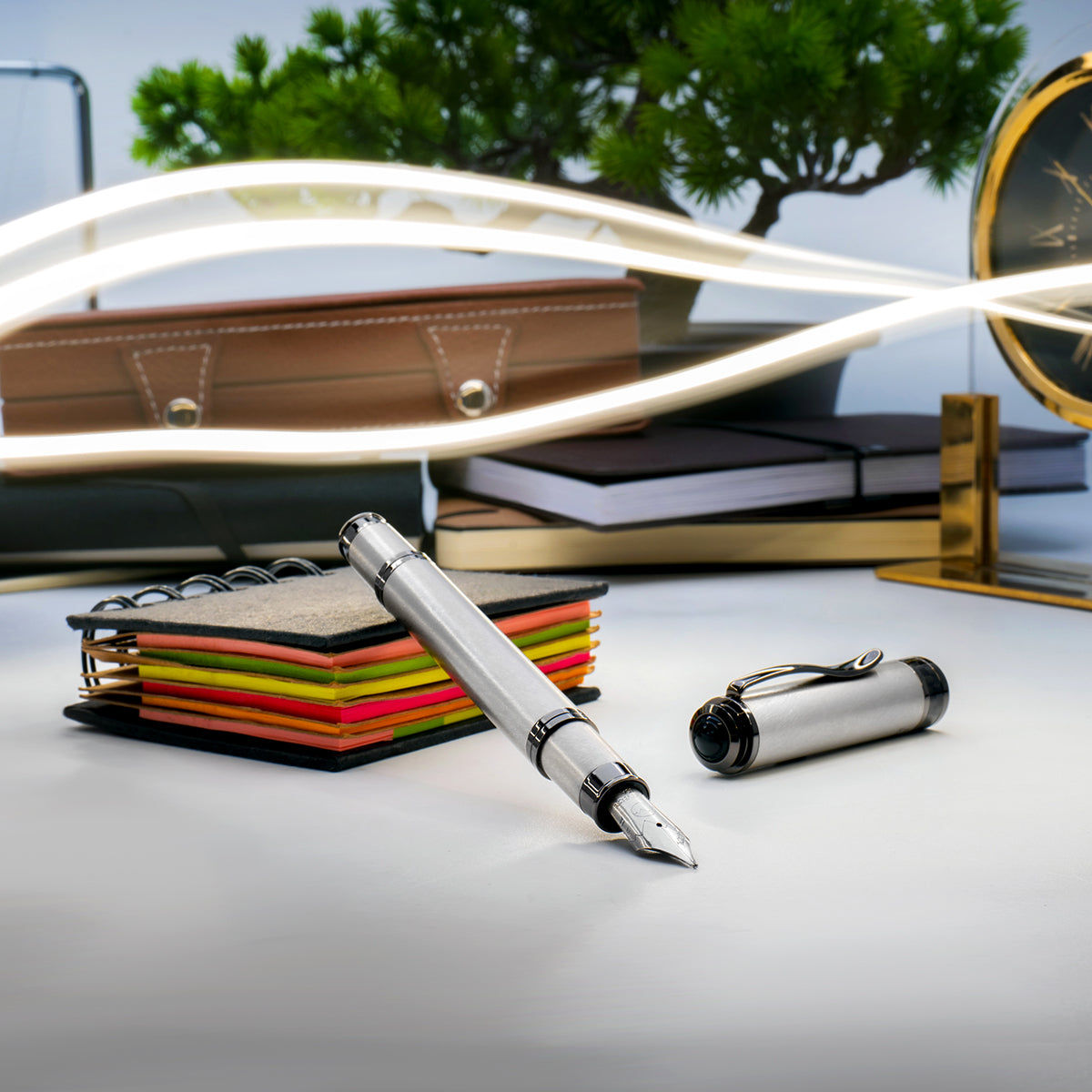 Monteverde Innova Fountain Pen - Titanium (Numbered Edition)-Pen Boutique Ltd