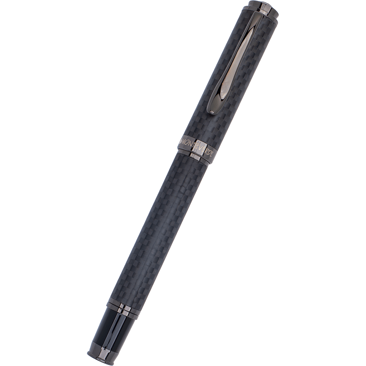 Monteverde Innova Rollerball Pen - Matte Carbon Fiber - Gunmetal Trim - Pen Boutique Ltd
