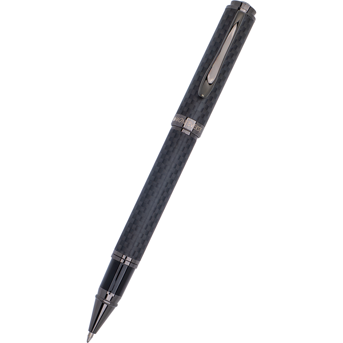 Monteverde Innova Rollerball Pen - Matte Carbon Fiber - Gunmetal Trim-Pen Boutique Ltd