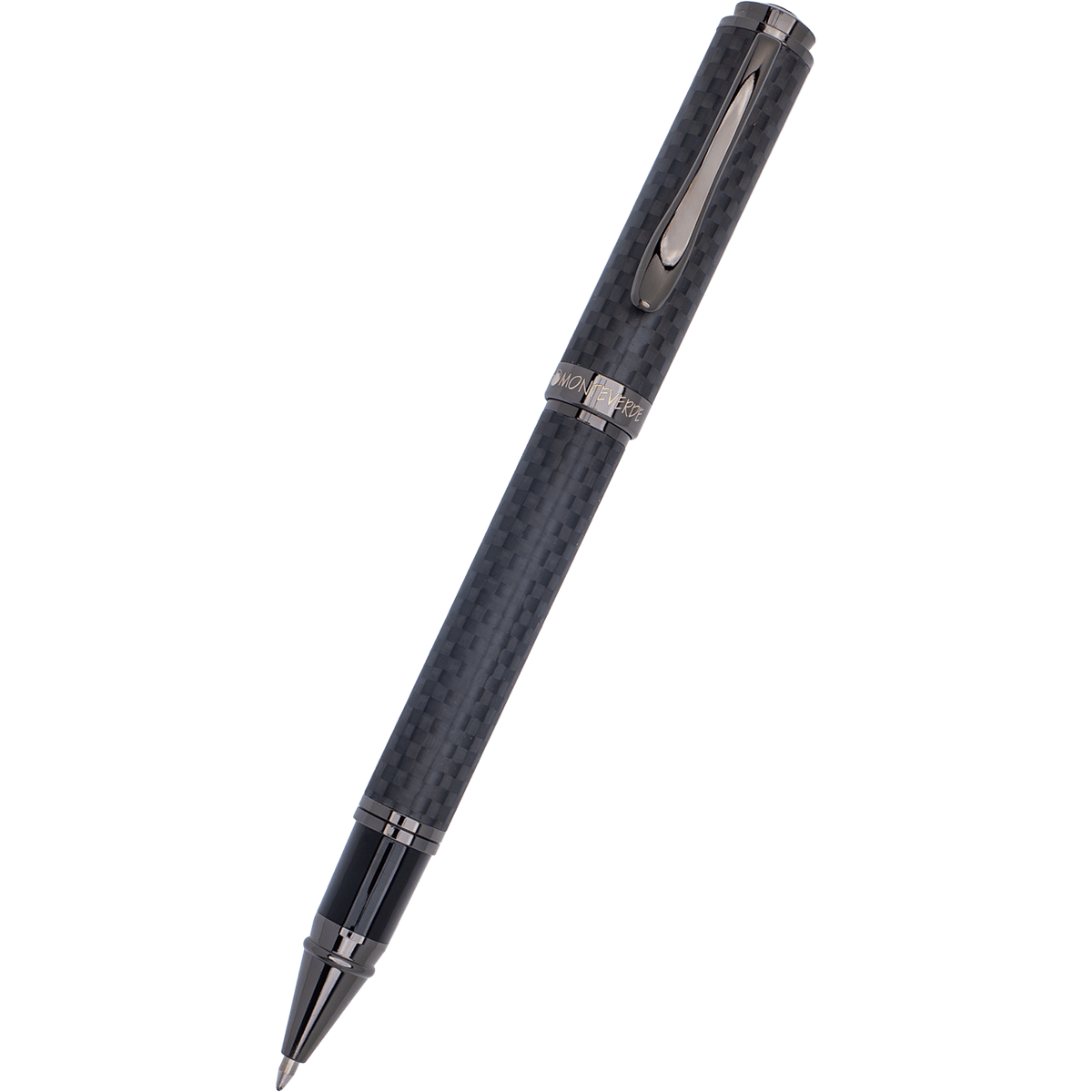 Monteverde Innova Rollerball Pen - Matte Carbon Fiber - Gunmetal Trim - Pen Boutique Ltd